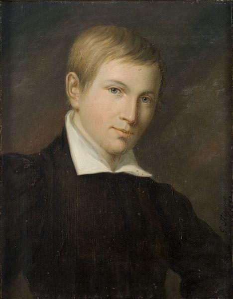 Gustav Adolf Hippius Portrait of Painter Otto Ignatius oil painting image